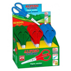 (PT0013) ALPINO TIJERAS ESCOLARES SCHOOL ESPECIAL ACERO INOXIDABLE C/SURTIDOS