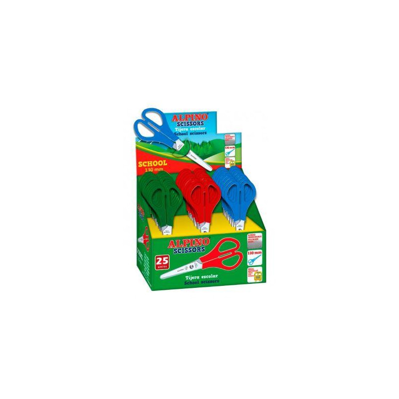 (PT0013) ALPINO TIJERAS ESCOLARES SCHOOL ESPECIAL ACERO INOXIDABLE C/SURTIDOS (PT0013) ALPINO TIJERAS ESCOLARES SCHOOL ESPECIAL ACERO INOXIDABLE C/SURTIDOS