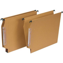 (00010549) GRAFOPLÁS CARPETAS COLGANTES VISOR LATERAL CARTULINA FOLIO LOMO V KRAFT -50U-
