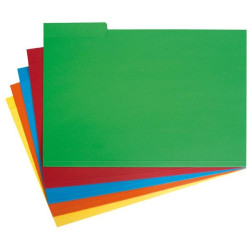 (00031120) GRAFOPLÁS SUBCARPETA CON PESTAÑA LATERAL FOLIO CARTULINA VERDE -50U-