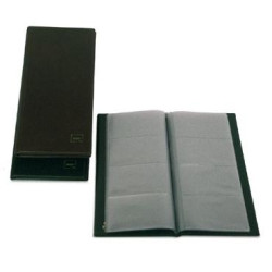 (03771010) GRAFOPLÁS PORTATARJETAS AMERICANO BASIC 290X140MM PARA 160 TARJETAS DE 105X68MM PVC NEGRO