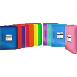 (04802751) GRAFOPLÁS CARPETA ANILLAS 4X25MM CON CREMALLERA A4+ PP MULTILINE RAYADO VERTICAL ROJO