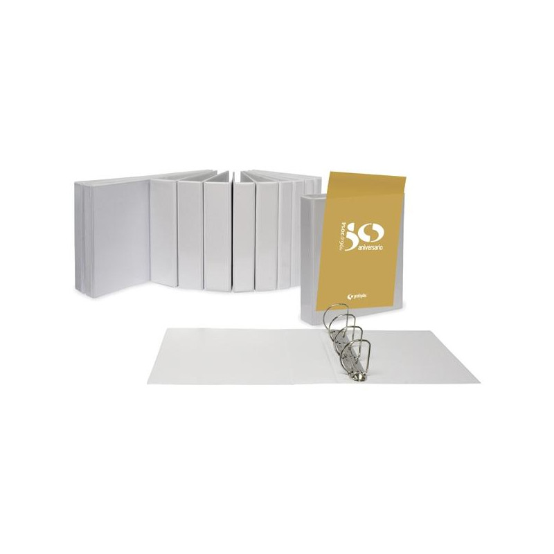 (3666570) GRAFOPLÁS CARPETA CANGURO ANILLAS MIXTAS 4 X 40MM A3 APAISADO CUBIERTA FORRADA PVC BLANCO (3666570) GRAFOPLÁS CARPETA CANGURO ANILLAS MIXTAS 4 X 40MM A3 APAISADO CUBIERTA FORRADA PVC BLANCO