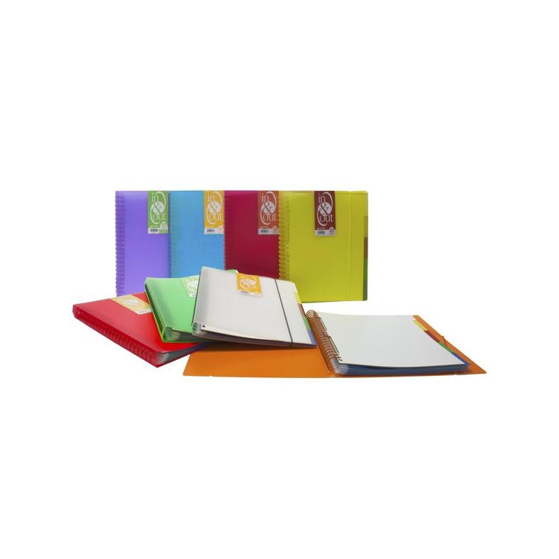 (39425000) GRAFOPLÁS CARPETA 50 FUNDAS ESPIRAL A4 EXTRAÍBLES CALIDAD EXTRA 5 SEPARADORES PP TRANSLÚCIDO RÍGIDO IN & OUT NEGRO (39425000) GRAFOPLÁS CARPETA 50 FUNDAS ESPIRAL A4 EXTRAÍBLES CALIDAD EXTRA 5 SEPARADORES PP TRANSLÚCIDO RÍGIDO IN & OUT NEGRO