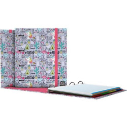 (88102669) GRAFOPLÁS CARPEBOOK ANILLAS 4D35MM RECAMBIO 100H 5X5 FY3.FORRADO. DIN-A4 FANTASY