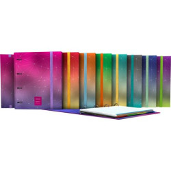 (88103326) GRAFOPLÁS CARPEBOOK FORRADO 4D35MM A4 UNEQUAL METALLIC VD.AG