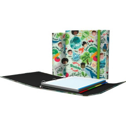 (88212648) GRAFOPLÁS CARPEPLÚS 4 ANILLAS MIXTAS D25 REVOLUTION GREEN 4 SEPARADORES C/RECAMBIO 100H A4 CARTÓN PLASTIFICADO
