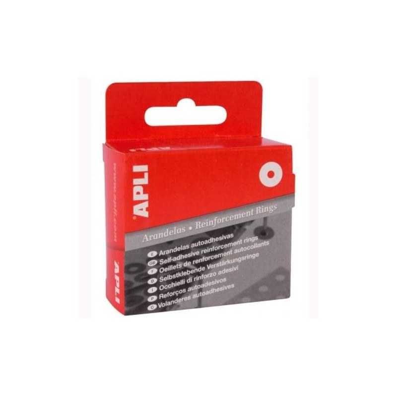 (0116) APLI ARANDELAS DE REFUERZO 13MM AUTOADHESIVAS CAJA 200 UD TRANSLÚCIDAS (0116) APLI ARANDELAS DE REFUERZO 13MM AUTOADHESIVAS CAJA 200 UD TRANSLÚCIDAS