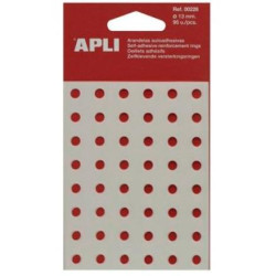 (0228) APLI ARANDELAS DE REFUERZO 13MM CAJA 96 UD TRANSLÚCIDAS