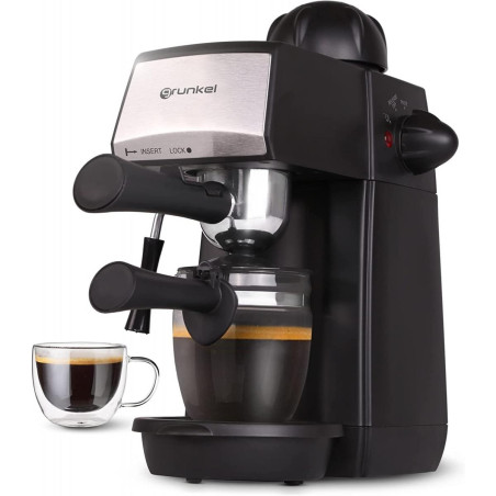 (CAFPRESO-H5 BAR) GRUNKEL CAFETERA ESPRESSO 5 BARES Y 870W CON PISTOLA DE ESPUMA
