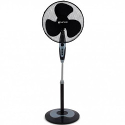 (FAN-N16 ECOTIMER) GRUNKEL VENTILADOR DE PIE 60W REGULABLE 3 VELOCIDADES C/TEMPORIZADOR NEGRO