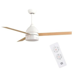 (SKYECO-42) GRUNKEL VENTILADOR DE TECHO CON LUZ 35W 6 VELOCIDADES C/TEMPORIZADOR BLANCO