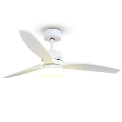 (SKYECO-52) GRUNKEL VENTILADOR DE TECHO CON LUZ 24W 6 VELOCIDADES C/TEMPORIZADOR BLANCO
