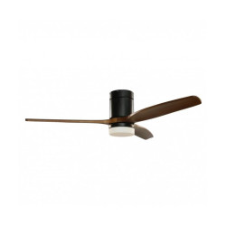(SKYWIND-52WN) GRUNKEL VENTILADOR DE TECHO CON LUZ 41W 6 VELOCIDADES C/TEMPORIZADOR MADERA OSCURA