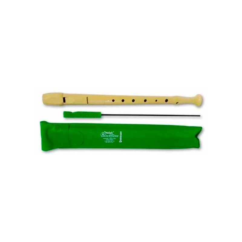 (B9508 MARFIL) HOHNER FLAUTA PLÁSTICO COLOR MARFIL FUNDA VERDE (B9508 MARFIL) HOHNER FLAUTA PLÁSTICO COLOR MARFIL FUNDA VERDE