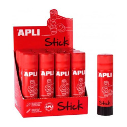 (12147) APLI PEGAMENTO EN BARRA 40GR PERMANENTE TRANSPARENTE CAJA EXPOSITORA -12 UD-