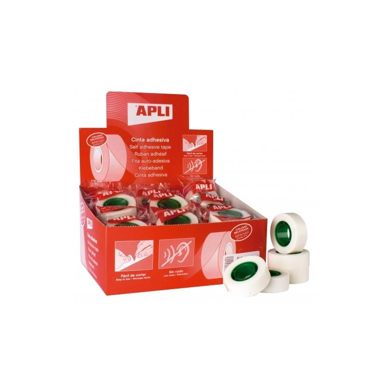 (12533) APLI CINTA ADHESIVA INVISIBLE ROLLO 19MM X 33M (12533) APLI CINTA ADHESIVA INVISIBLE ROLLO 19MM X 33M