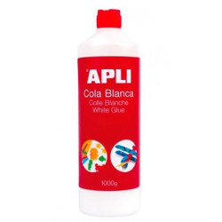 (12851) APLI COLA BLANCA LÍQUIDA BOTE CON APLICADOR 1KG