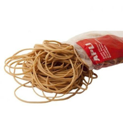 (12855) APLI GOMA ELÁSTICA MARRÓN CAUCHO 80X2MM 100 GR.