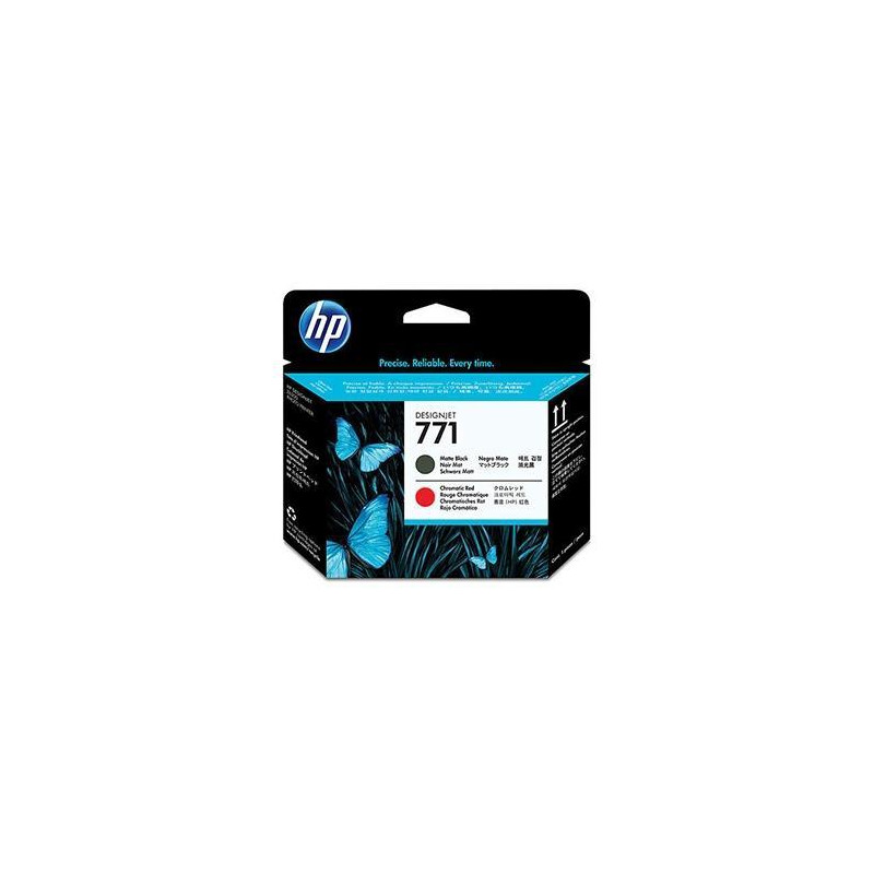 (CE017A) HP CABEZAL NEGRO MATE/ROJO CROMÁTICO DESIGNJET 771