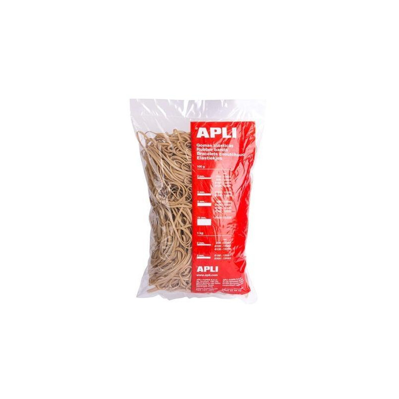 (12861) APLI GOMA ELÁSTICA MARRÓN CAUCHO 100X5MM 100 GR. (12861) APLI GOMA ELÁSTICA MARRÓN CAUCHO 100X5MM 100 GR.