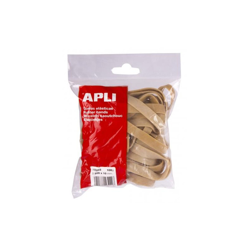 (13222) APLI GOMA ELÁSTICA MARRÓN CAUCHO 200X10MM 100 GR (13222) APLI GOMA ELÁSTICA MARRÓN CAUCHO 200X10MM 100 GR