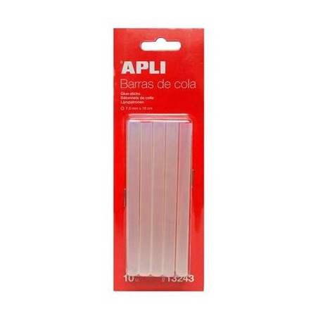 (13243) APLI BARRAS DE COLA PARA PISTOLA TERMOFUSIBLE TRANSPARENTES Ø7