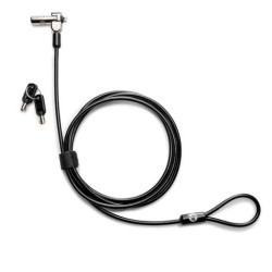 (1AJ39AA) HP CABLE DE SEGURIDAD CON LLAVE PARA PORTÁTIL NEGRO