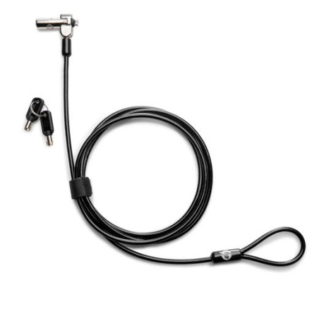 (1AJ39AA) HP CABLE DE SEGURIDAD CON LLAVE PARA PORTÁTIL NEGRO