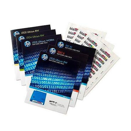 (Q2013A) HP PAQUETE DE ETIQUETAS CON CÓDIGO DE BARRAS LTO-6 ULTRIUM RW