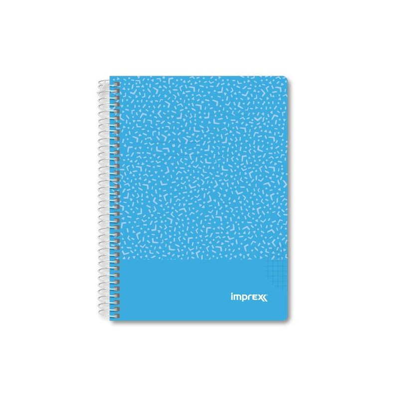 (IMP0105) IMPREX CUADERNO ESPIRAL TAPA PP A5 80H 90GR 4X4 AZUL (IMP0105) IMPREX CUADERNO ESPIRAL TAPA PP A5 80H 90GR 4X4 AZUL