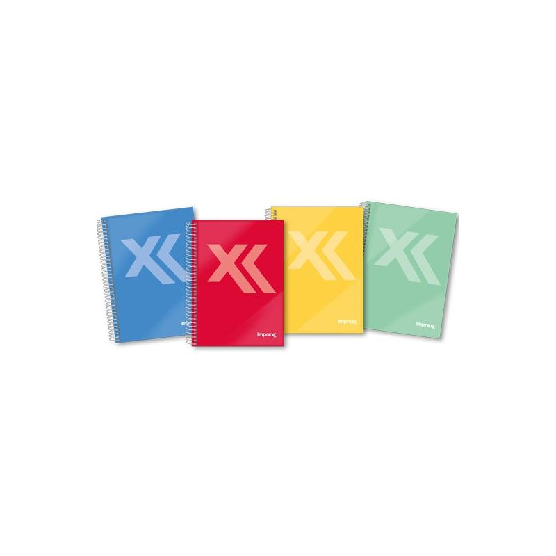 (IMP0120) IMPREX CUADERNO ESPIRAL TAPA FORRADA A5 80H 90GR 4X4 COLORES SURTIDOS (IMP0120) IMPREX CUADERNO ESPIRAL TAPA FORRADA A5 80H 90GR 4X4 COLORES SURTIDOS