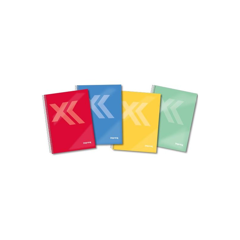 (IMP0121) IMPREX CUADERNO ESPIRAL TAPA FORRADA FOLIO 80H 90GR 4X4 COLORES SURTIDOS (IMP0121) IMPREX CUADERNO ESPIRAL TAPA FORRADA FOLIO 80H 90GR 4X4 COLORES SURTIDOS