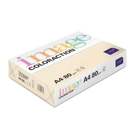 (380903) IMAGE PAPEL REPROGRÁFICO COLORACTION DIN A4 80GR PAQUETE 500H DUNE/SALMÓN ARENA -CAJA 5 UD-