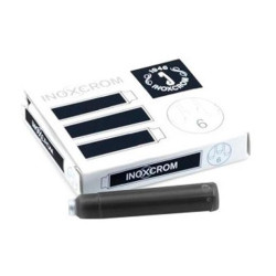 (41505002) INOXCROM CARTUCHO TINTA ESTILOGRÁFICA NEGRO CAJA 6 UD