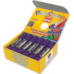 (10741) INSTANT TÉMPERAS SÓLIDAS BASIC ONE BARRA 10GR CAJA 12U LILA