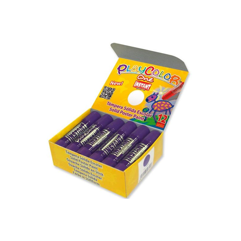 (10741) INSTANT TÉMPERAS SÓLIDAS BASIC ONE BARRA 10GR CAJA 12U LILA (10741) INSTANT TÉMPERAS SÓLIDAS BASIC ONE BARRA 10GR CAJA 12U LILA