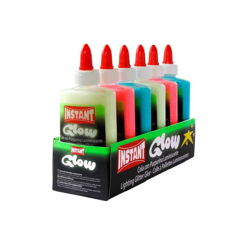 (15271) INSTANT COLA GLOW CON PURPURINA LUMINISCENTE BOTELLA 147ML CAJA EXPOSITORA - 6 UND- C/SURTIDOS (15271) INSTANT COLA GLOW CON PURPURINA LUMINISCENTE BOTELLA 147ML CAJA EXPOSITORA - 6 UND- C/SURTIDOS