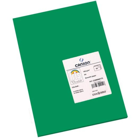 (C200040173) IRIS CARTULINA 210X297MM 185GR VERDE ABETO -50U-