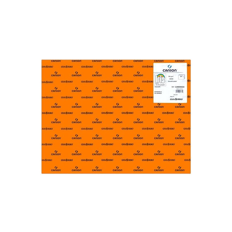 (C200040224) IRIS CARTULINA 50X65CM 185GR NARANJA -25U- (C200040224) IRIS CARTULINA 50X65CM 185GR NARANJA -25U-