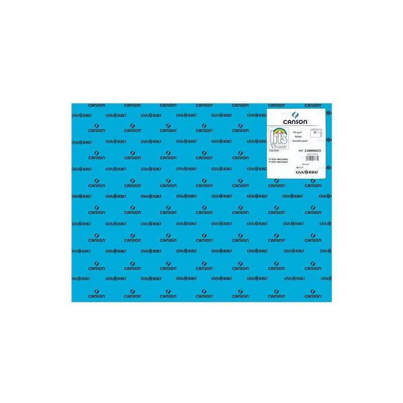 (C200040233) IRIS CARTULINA 50X65CM 185GR AZUL MALDIVAS -25U- (C200040233) IRIS CARTULINA 50X65CM 185GR AZUL MALDIVAS -25U-