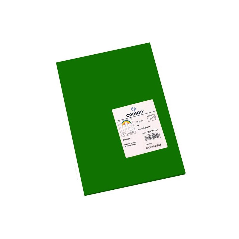 (C400108144) IRIS CARTULINA 210X297MM 185GR VERDE SAFARI -50U-