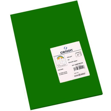 (C400108144) IRIS CARTULINA 210X297MM 185GR VERDE SAFARI -50U-