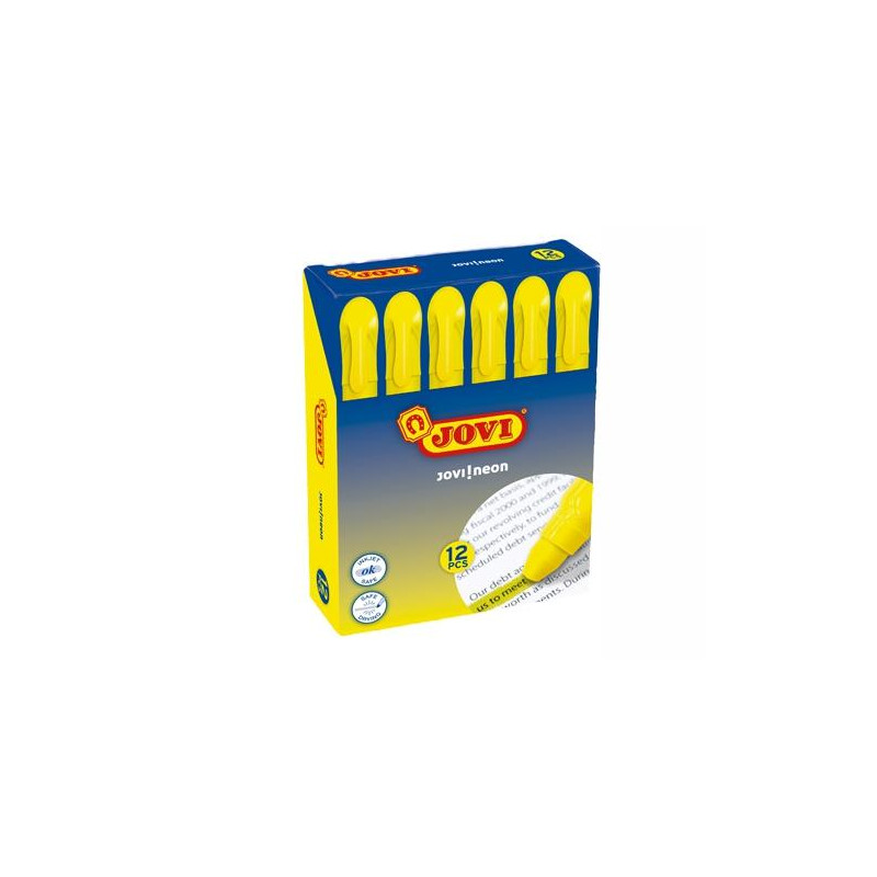 (1817) JOVI MARCADOR FLUORESCENTE JOVI!NEON DE GEL EN STICK 140MM AMARILLO CAJA 12 UD (1817) JOVI MARCADOR FLUORESCENTE JOVI!NEON DE GEL EN STICK 140MM AMARILLO CAJA 12 UD