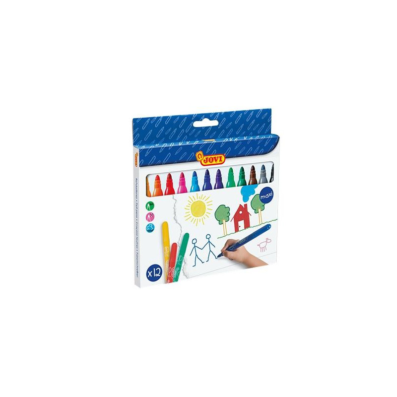 (1712) JOVI ROTULADORES MAXI 135MM COLORES SURTIDOS ESTUCHE 12 UD (1712) JOVI ROTULADORES MAXI 135MM COLORES SURTIDOS ESTUCHE 12 UD
