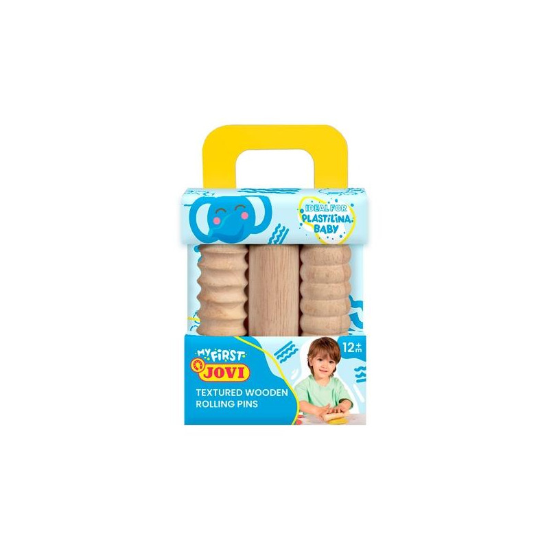 (379/3RP) JOVI MALETÍN DE MODELAJE MY FIRST PLASTILINA BABY CON 3 RODILLOS DE MADERA DIFERENTES TEXTURAS +12M (379/3RP) JOVI MALETÍN DE MODELAJE MY FIRST PLASTILINA BABY CON 3 RODILLOS DE MADERA DIFERENTES TEXTURAS +12M