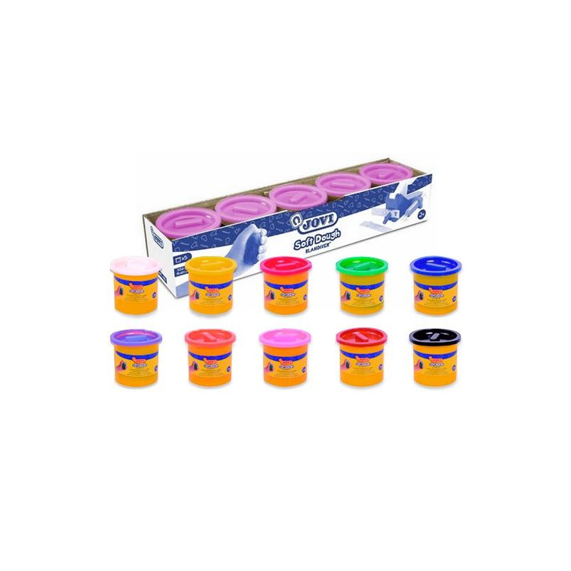 (45009) JOVI PLASTILINA SOFT DOUGH BLANDIVER BOTE 110GR MARRÓN ESTUCHE 5 UD (45009) JOVI PLASTILINA SOFT DOUGH BLANDIVER BOTE 110GR MARRÓN ESTUCHE 5 UD