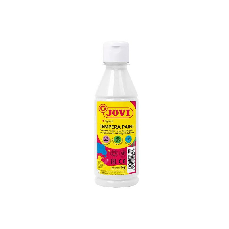 (50201) JOVI TÉMPERA LÍQUIDA BLANCO BOTELLA DE 250ML (50201) JOVI TÉMPERA LÍQUIDA BLANCO BOTELLA DE 250ML