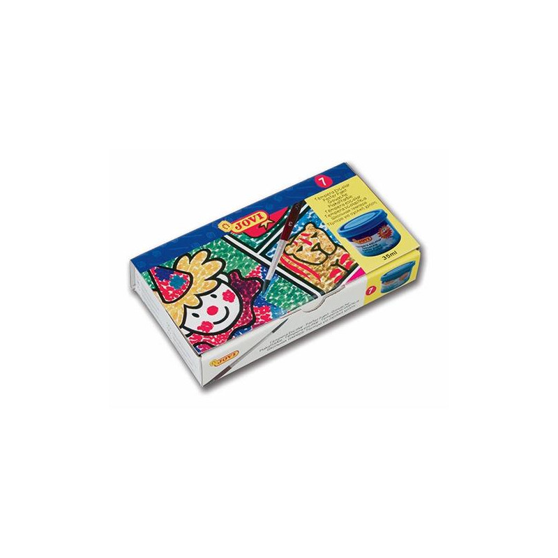 (507) JOVI ESTUCHE 7 BOTES TÉMPERA ESCOLAR 35ML + PINCEL C/SURTIDOS (507) JOVI ESTUCHE 7 BOTES TÉMPERA ESCOLAR 35ML + PINCEL C/SURTIDOS