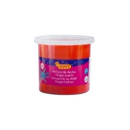 (56007) JOVI ESTUCHE 5 BOTES PINTURA DE DEDOS 125ML BERMELLÓN